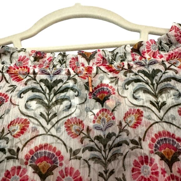 Misa Los Angeles Amata Dress In Somerset Floral Chiffon Bohemian Maxi XS NWT - Picture 8 of 16